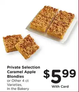 Mariano's Private Selection Caramel Apple Blondies offer