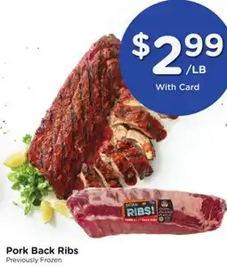 Mariano's Pork Back Ribs offer