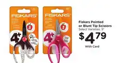 Mariano's Fiskars Pointed or Blunt Tip Scissors offer