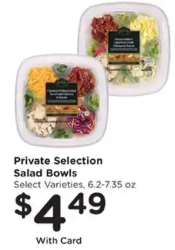 Mariano's Private Selection Salad Bowls offer