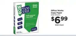 Mariano's Office Works Copy Paper offer
