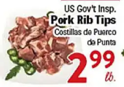 Rio Valley Market US Gov't Insp. Pork Rib Tips offer