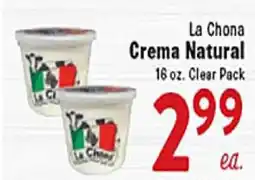 Rio Valley Market La Chona Crema Natural offer
