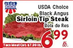 Rio Valley Market USDA Choice Black Angus Sirloin Tip Steak offer