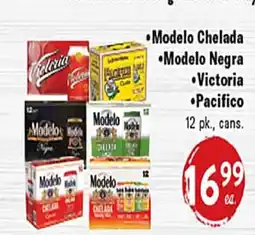 Rio Valley Market Modelo Chelada, Modelo Negra, Victoria, Pacifico offer
