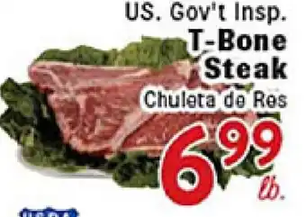 Rio Valley Market US. Gov't Insp. T-Bone Steak offer
