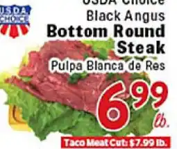 Rio Valley Market USDA Choice Black Angus Bottom Round Steak offer