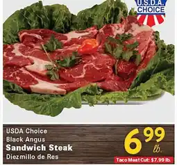 Rio Valley Market USDA Choice Black Angus Sandwich Steak offer