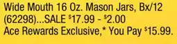 Ace Hardware Ball Wide Mouth offer