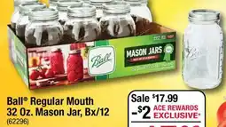 Ace Hardware Ball Regular Mouth 32 Oz. Mason Jar, Bx/12 offer