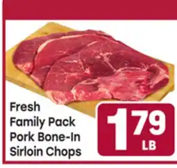 Tony’s Fresh Market Fresh Family Pack Pork Bone-In Sirloin Chops offer