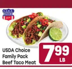 Tony’s Fresh Market USDA Choice Family Pack Beef Taco Meat offer