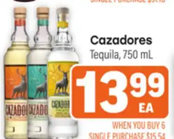 Tony’s Fresh Market Cazadores Tequila offer