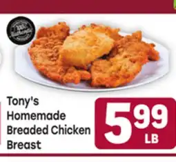 Tony’s Fresh Market Tony's Homemade Breaded Chicken Breast offer