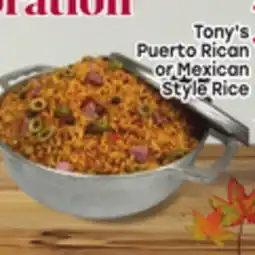 Tony’s Fresh Market Tony's Puerto Rican or Mexican Style Rice offer