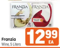Tony’s Fresh Market Franzia Wine offer