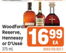 Tony’s Fresh Market Woodford Reserve, Hennessy or D'Ussé offer