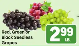 Tony’s Fresh Market Red, Green or Black Seedless Grapes offer