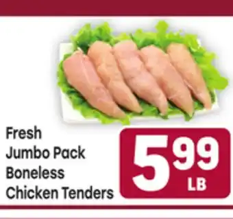 Tony’s Fresh Market Fresh Jumbo Pack Boneless Chicken Tenders offer