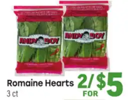 Tony’s Fresh Market Romaine Hearts offer