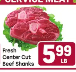 Tony’s Fresh Market Fresh Center Cut Beef Shanks offer