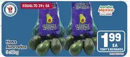 Tony’s Fresh Market Hass Avocados offer