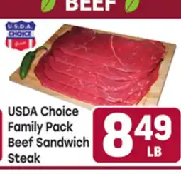 Tony’s Fresh Market USDA Choice Family Pack Beef Sandwich Steak offer