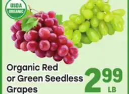 Tony’s Fresh Market Organic Red or Green Seedless Grapes offer