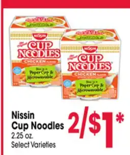 Jewel-Osco Nissin Cup Noodles offer