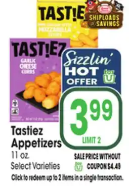 Jewel-Osco Tastiez Appetizers offer