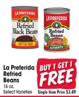 Jewel-Osco La Preferida Refried Beans offer