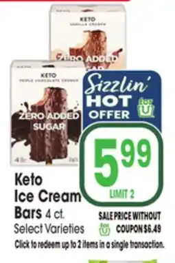 Jewel-Osco Keto Ice Cream Bars offer