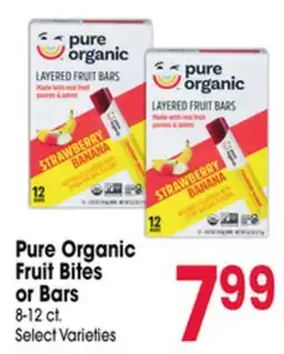 Jewel-Osco Pure Organic Fruit Bites or Bars offer