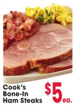 Jewel-Osco Cook's Bone-In Ham Steaks offer