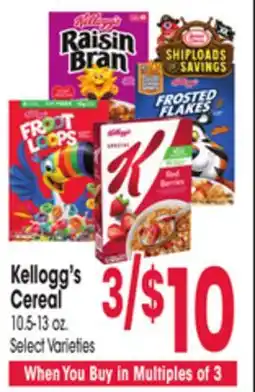 Jewel-Osco Kellogg's Cereal offer