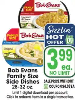 Jewel-Osco Bob Evans Family Size Side Dishes offer