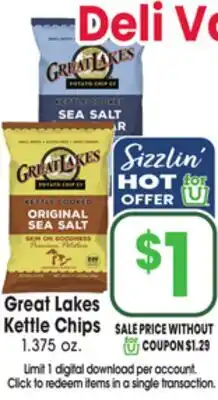Jewel-Osco Great Lakes Kettle Chips offer