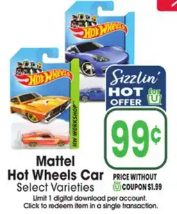 Jewel-Osco Mattel Hot Wheels Car offer