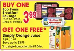 Jewel-Osco Bob Evans Breakfast Sausage offer