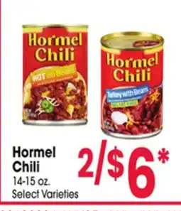 Jewel-Osco Hormel Chili offer