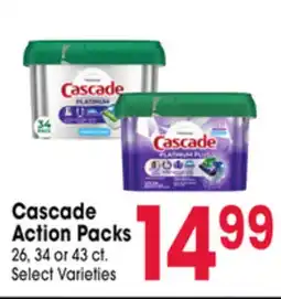 Jewel-Osco Cascade Action Packs offer