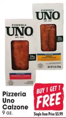 Jewel-Osco Pizzeria Uno Calzone offer