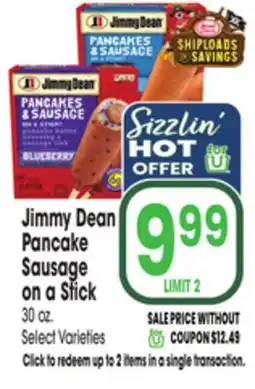 Jewel-Osco Jimmy Dean Pancake Sausage on a Stick offer