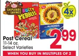 Jewel-Osco Post Cereal offer