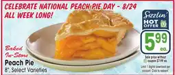Jewel-Osco Baked In-Store Peach Pie offer