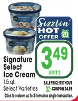 Jewel-Osco Signature Select Ice Cream offer
