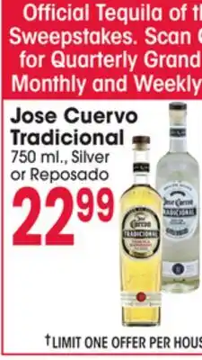 Jewel-Osco Jose Cuervo Tradicional offer