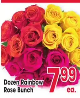 Jewel-Osco Dozen Rainbow Rose Bunch offer