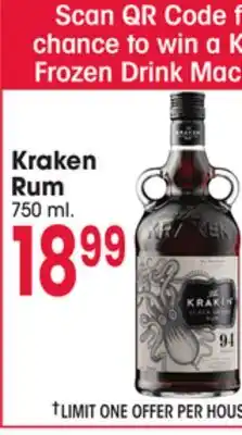 Jewel-Osco Kraken Rum offer