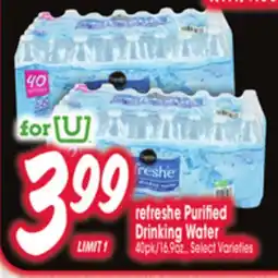 Jewel-Osco refreshe Purified Drinking Water offer